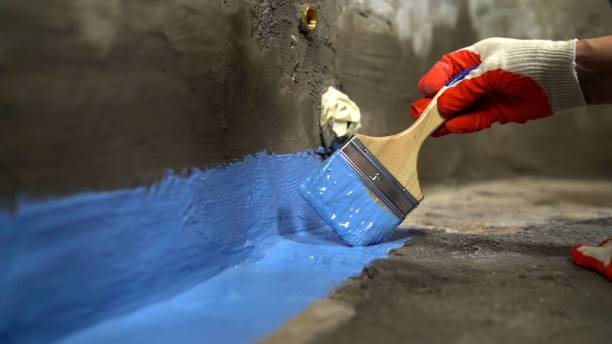 Commercial Exterior Waterproofing project at a Buckingham, PA business property by SJ Waterproofing Pros